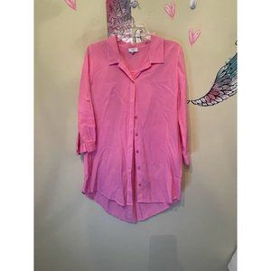 Women's High Lo Button Down Crown & Ivy Top